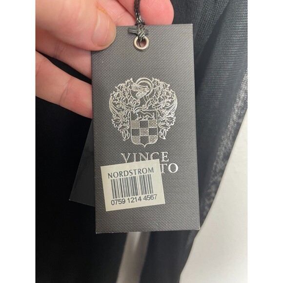 Vince Camuto Medium Modern Voyager Sweater Black Sheer Lace Long Sleeve NWT - Picture 10 of 13